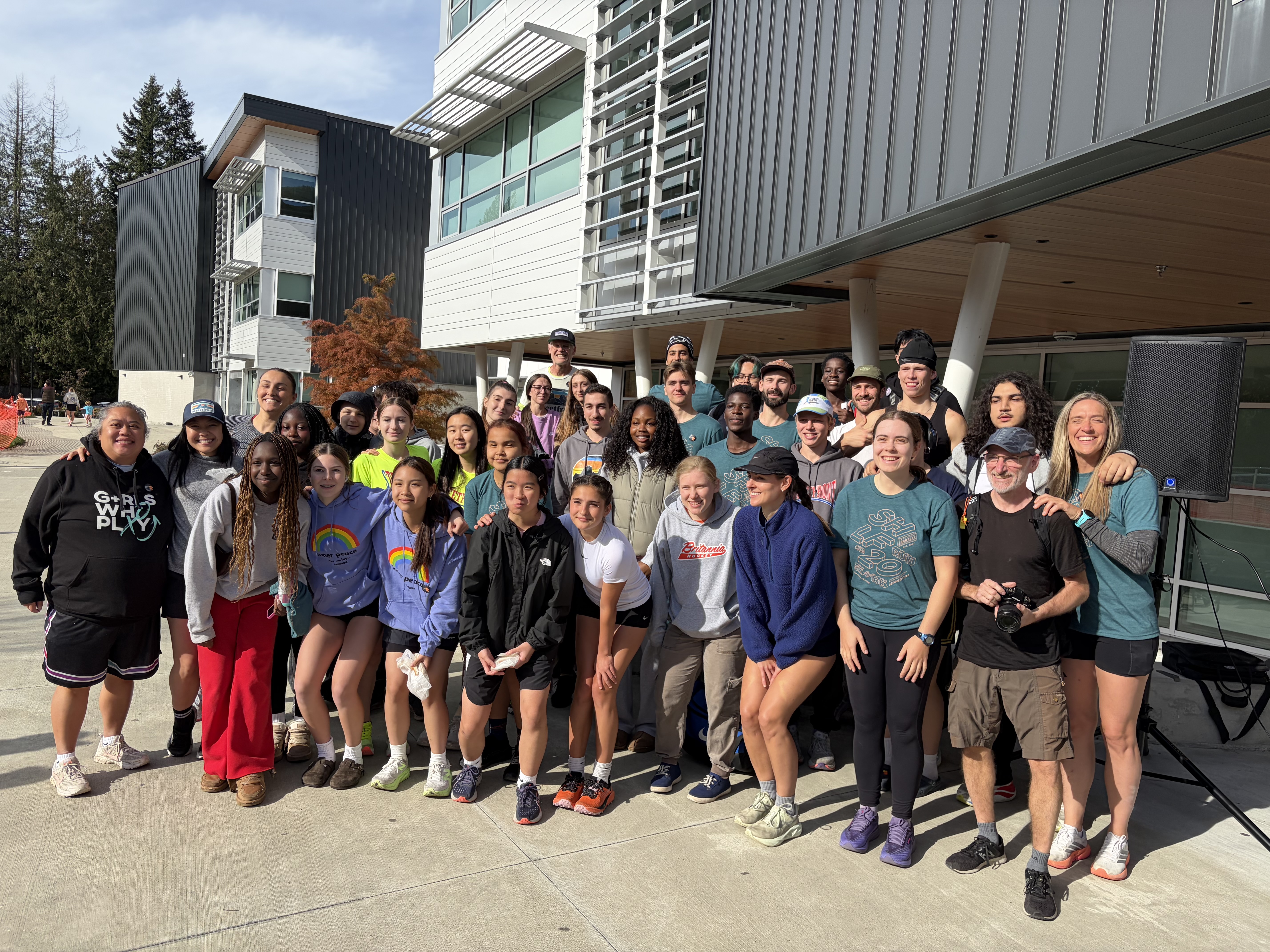 Contingent of Streetfront students and teachers at the 20th Annual SHLF Run